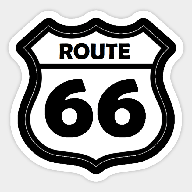 Route 66 Big Sticker by jmtaylor